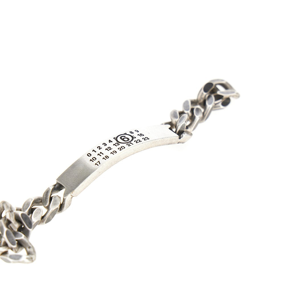 MM6 I logo plate bracelet