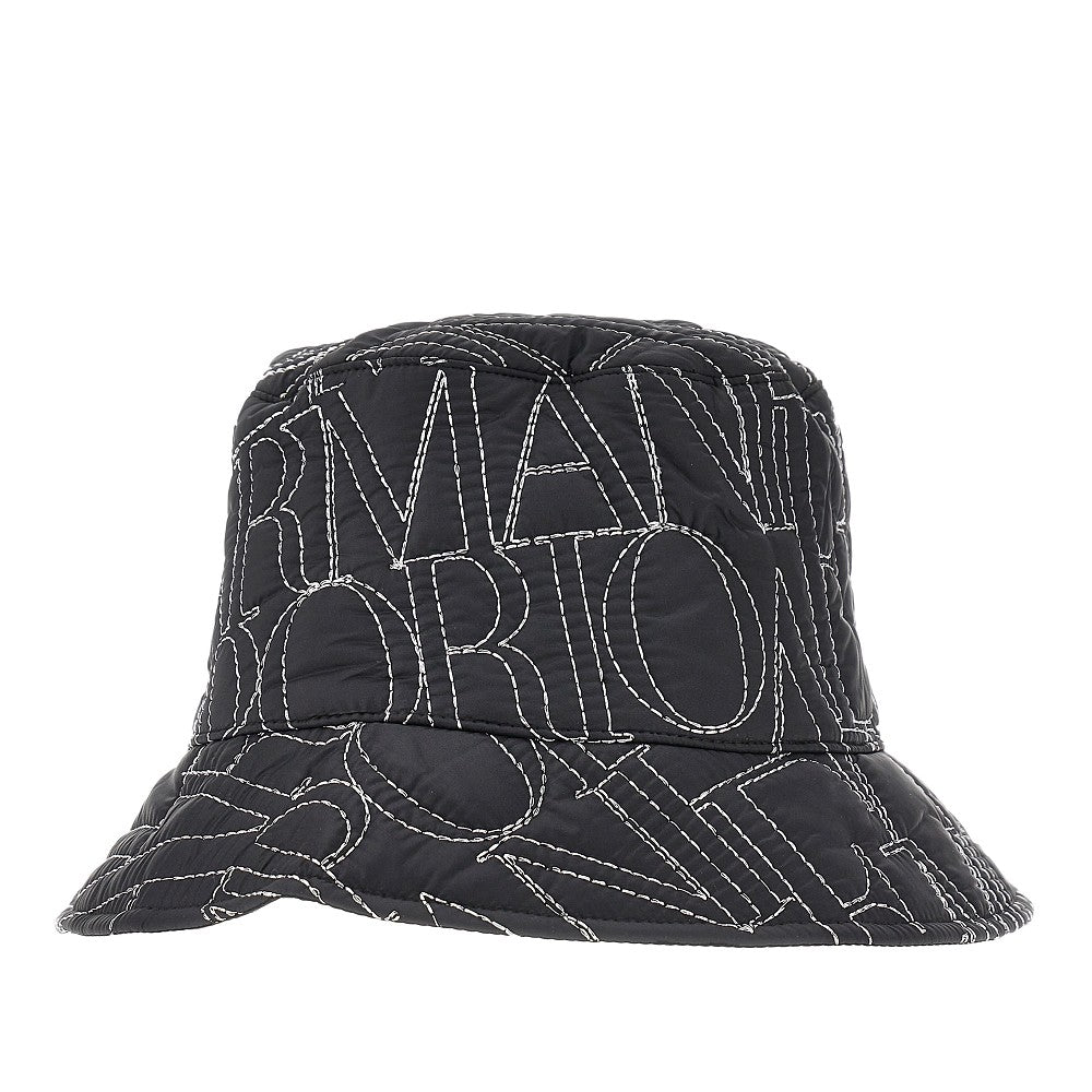 EMPORIO ARMANI OS bucket hat with logo topstitching