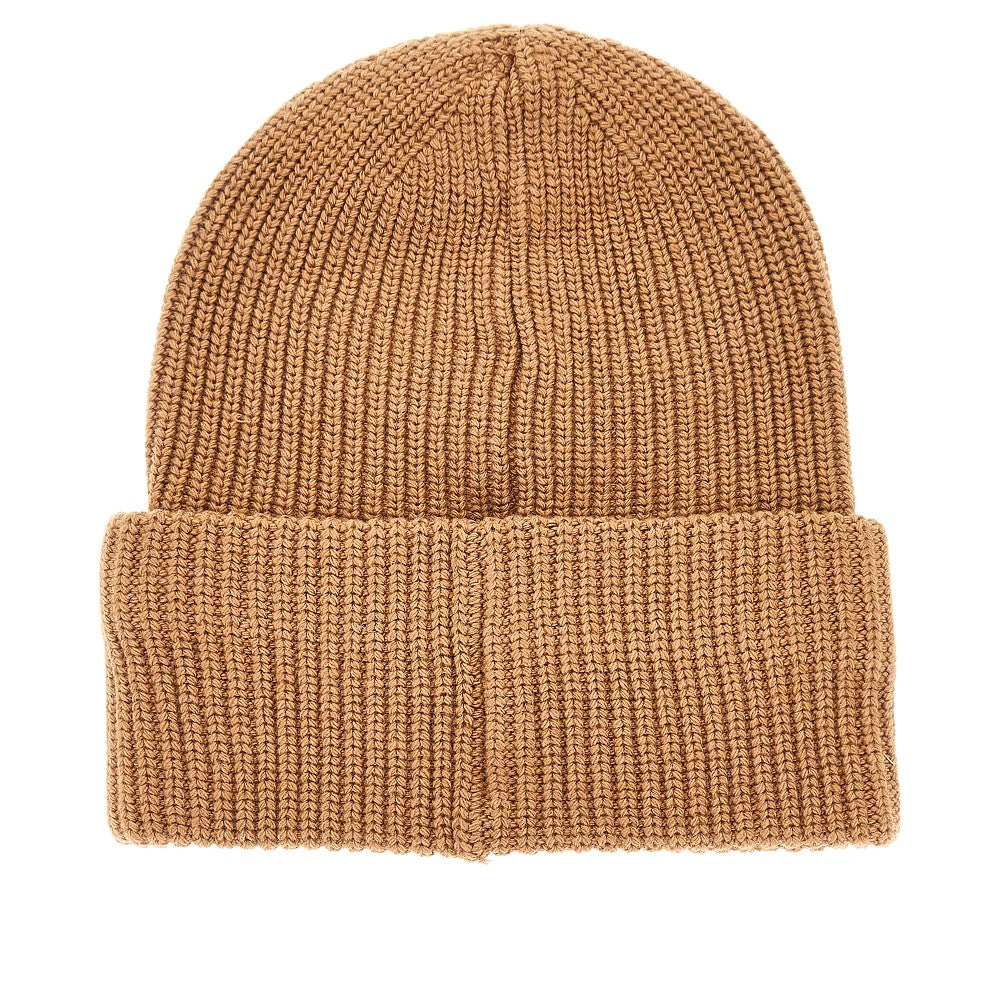 PINKO OS knitted beanie hat with logo