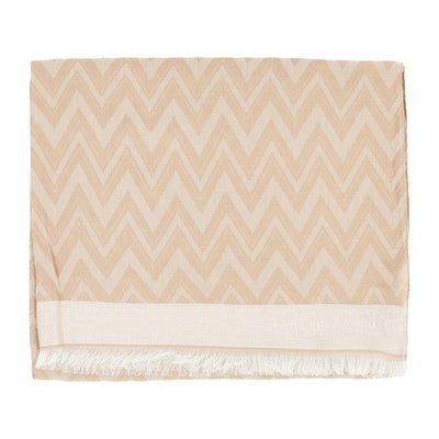 viscose-blend scarf with chevron motif