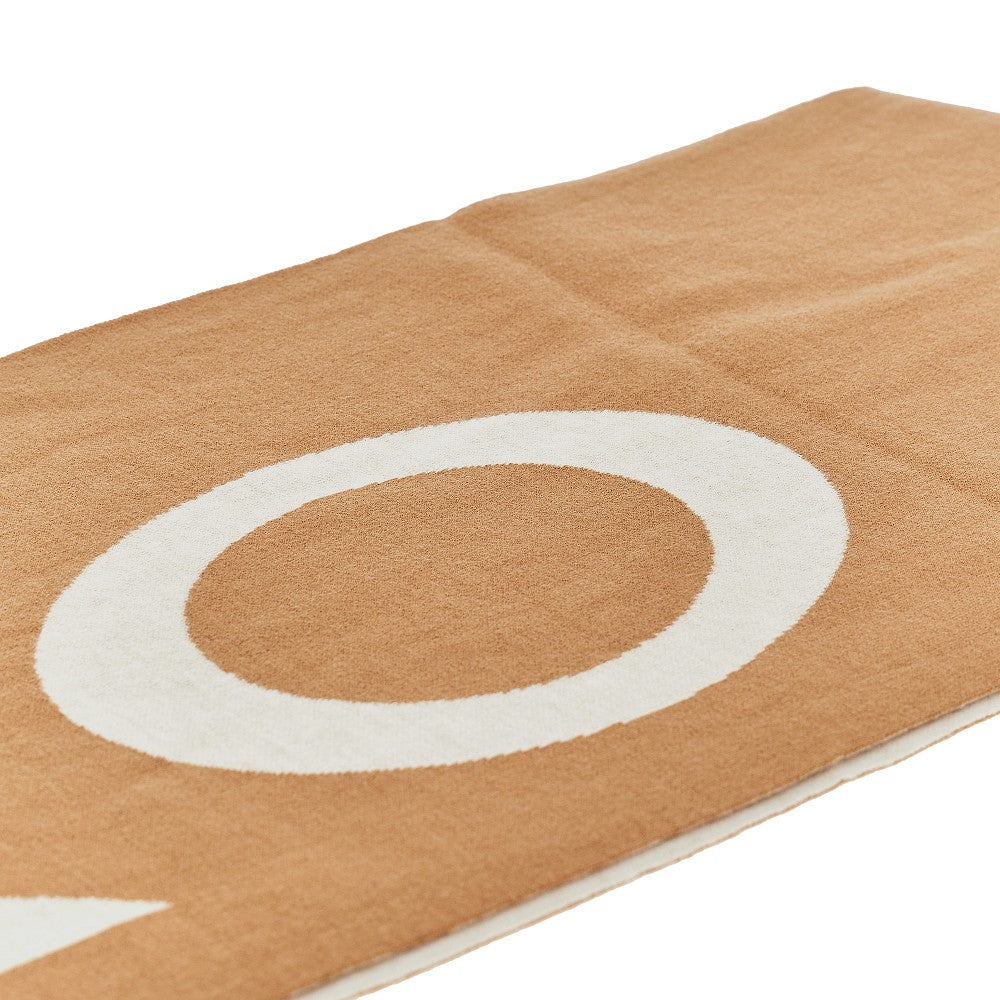 PINKO OS wool-blend scarf with jacquard logo