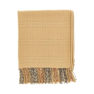 check wool reversible cape