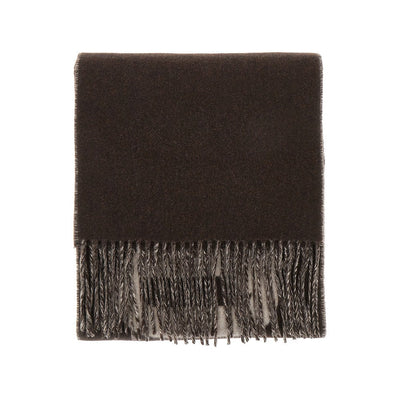 jacquard logo wool scarf
