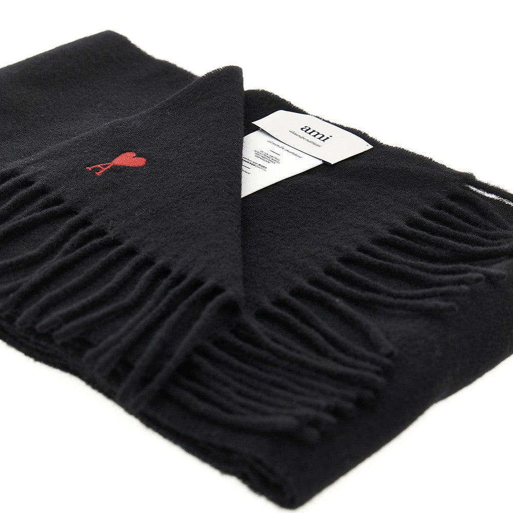 AMI OS ami de coeur embroidery scarf