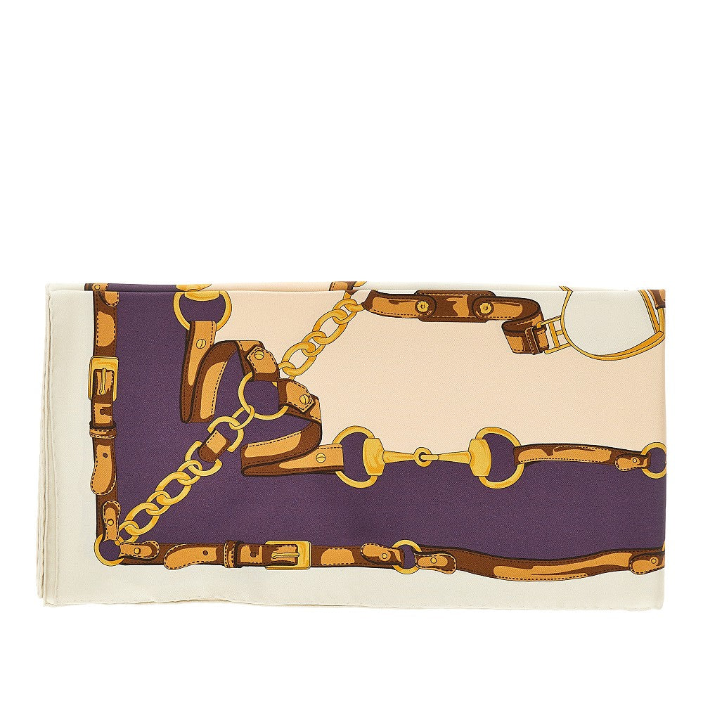 GUCCI OS silk scarf with print
