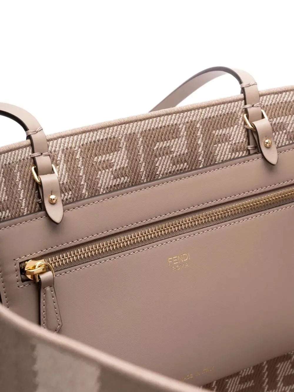 pequin striped and ff fabric roll large reversible shopper