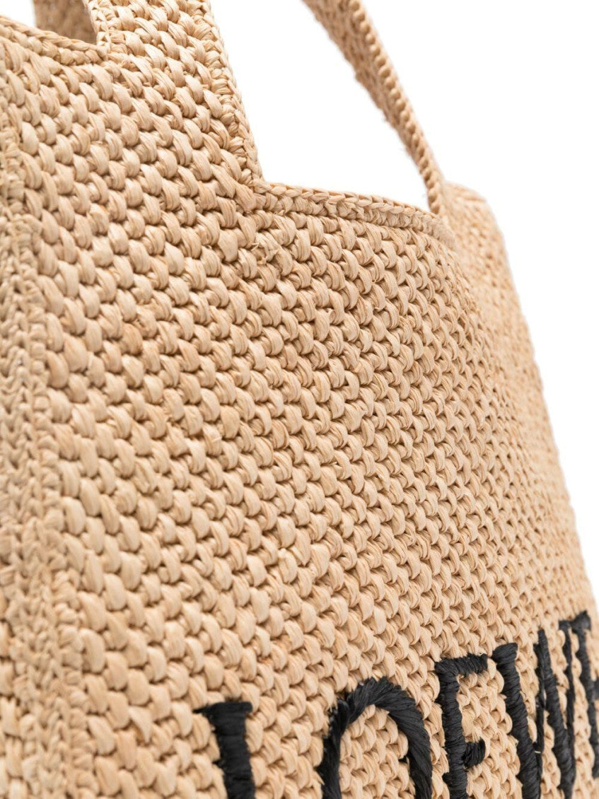 Font Medium Raffia Tote