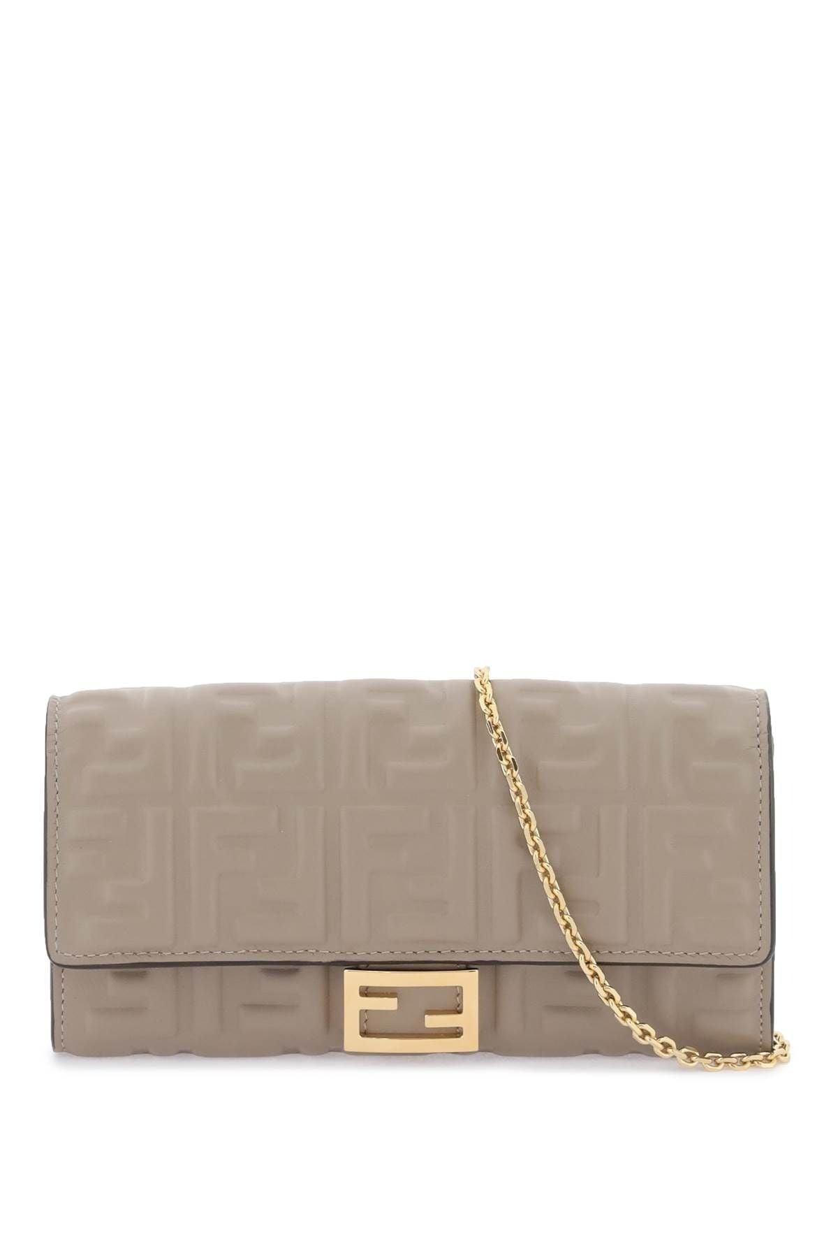 fendi-ff-embossed-baguette-taupe-wallet-on-chain