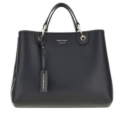 faux leather medium shopping bag