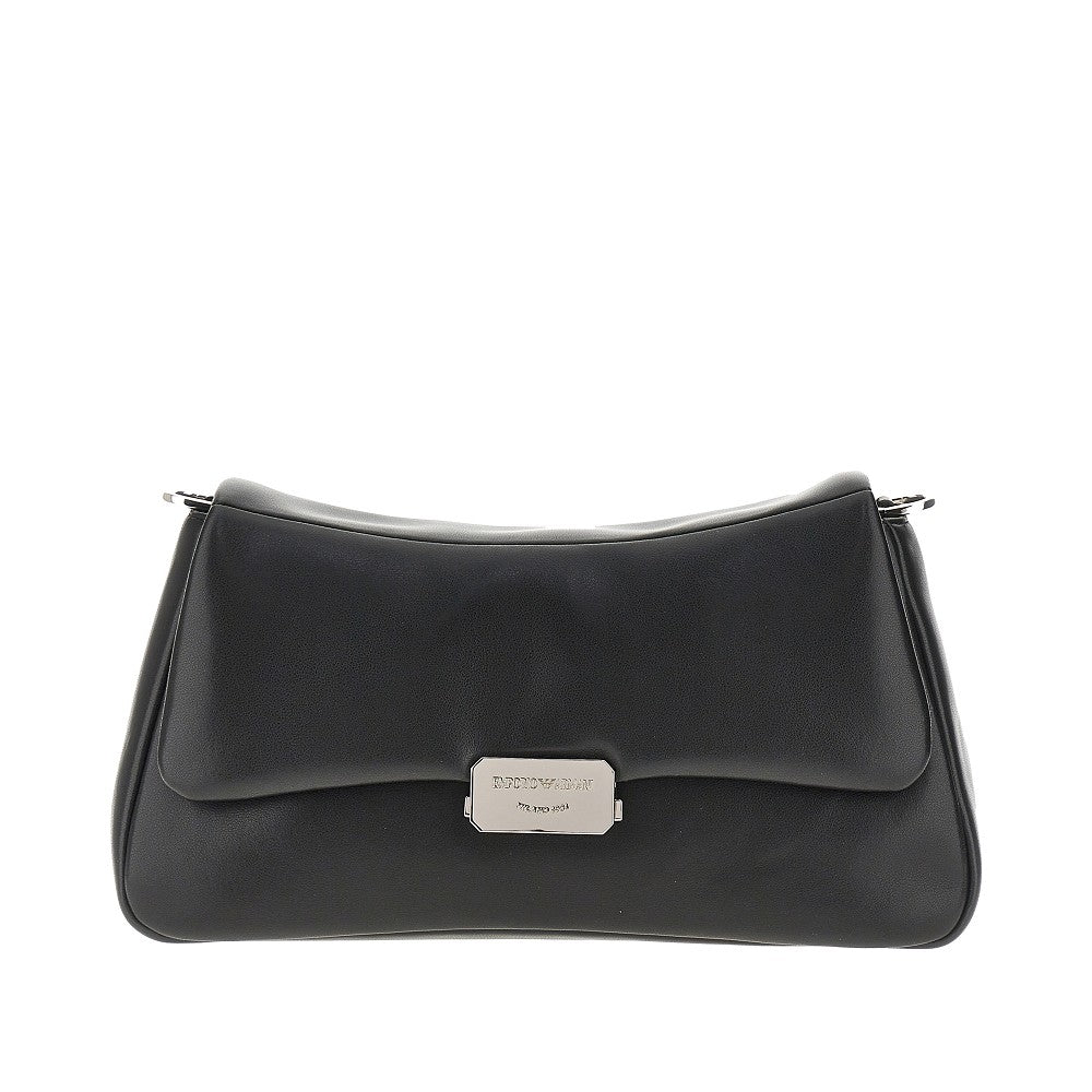 EMPORIO ARMANI OS nappa leather large shoulder bag