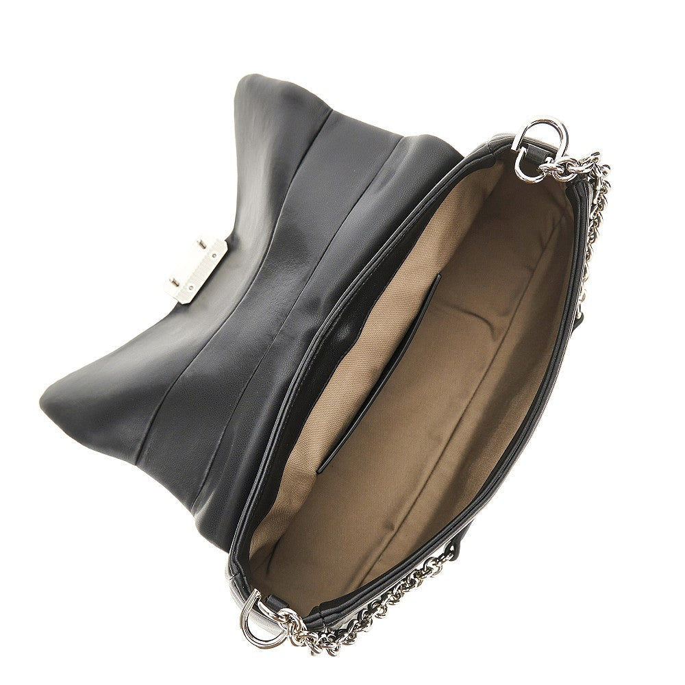 EMPORIO ARMANI OS nappa leather large shoulder bag