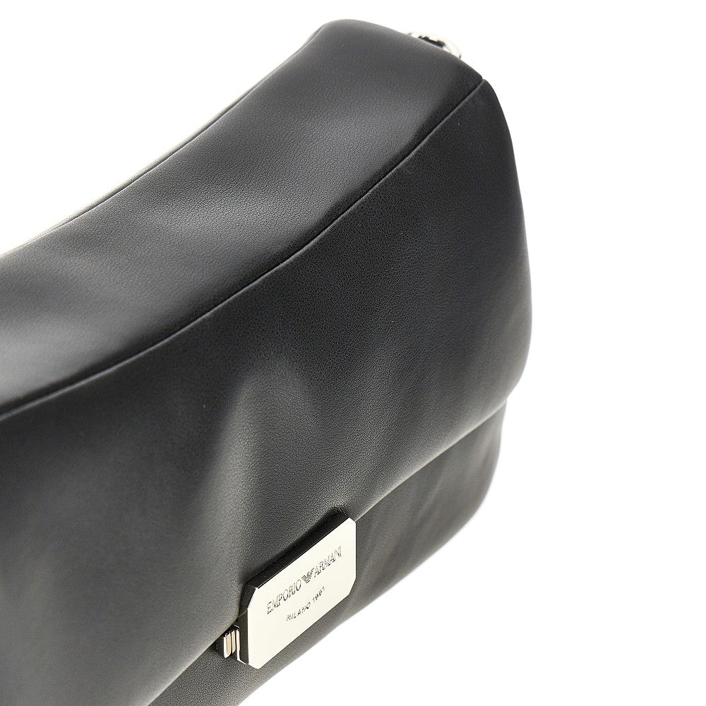 EMPORIO ARMANI OS nappa leather large shoulder bag