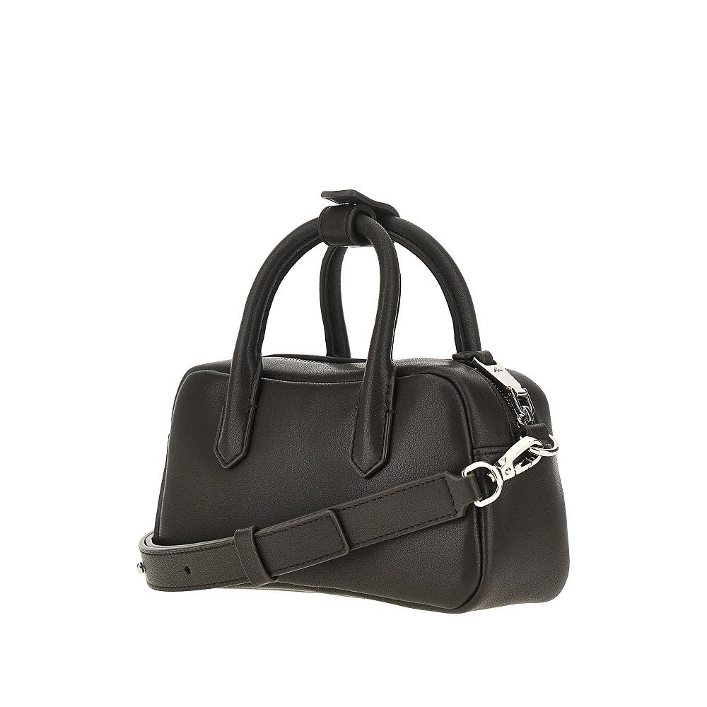 EMPORIO ARMANI OS nappa leather mini bowling bag