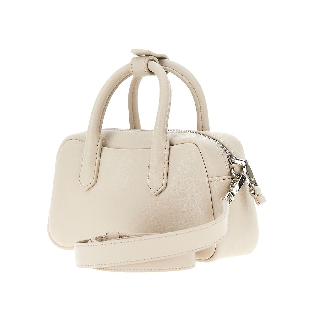 EMPORIO ARMANI OS nappa leather mini bowling bag