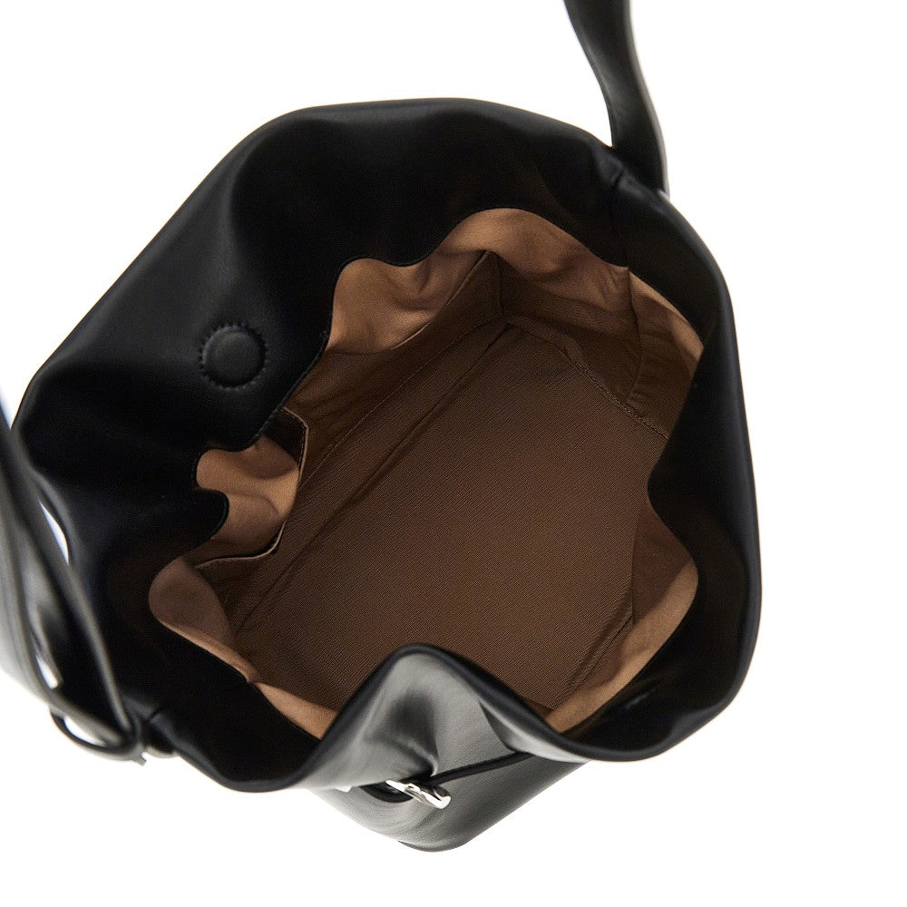 EMPORIO ARMANI OS leather medium bucket bag