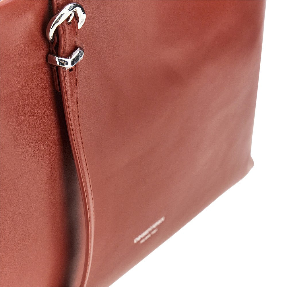 EMPORIO ARMANI OS leather shopping bag