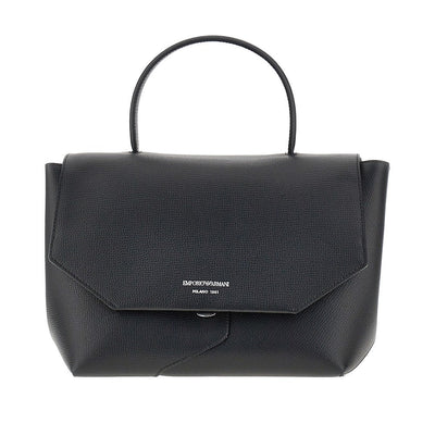 emporio armani 1981 top-handle leather bag