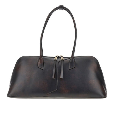 old effect leather shoulder bag