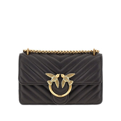 chevron leather mini love one bag
