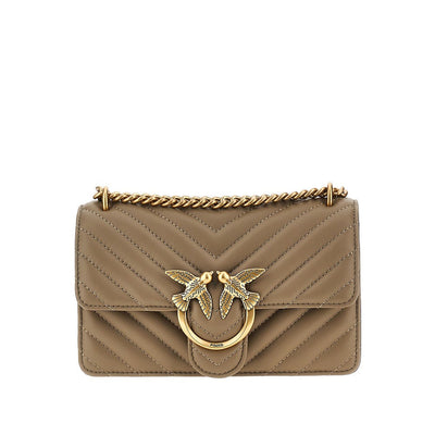 chevron leather mini love one bag