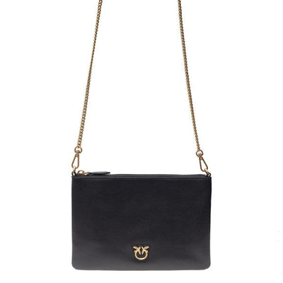 flat classic leather pouch