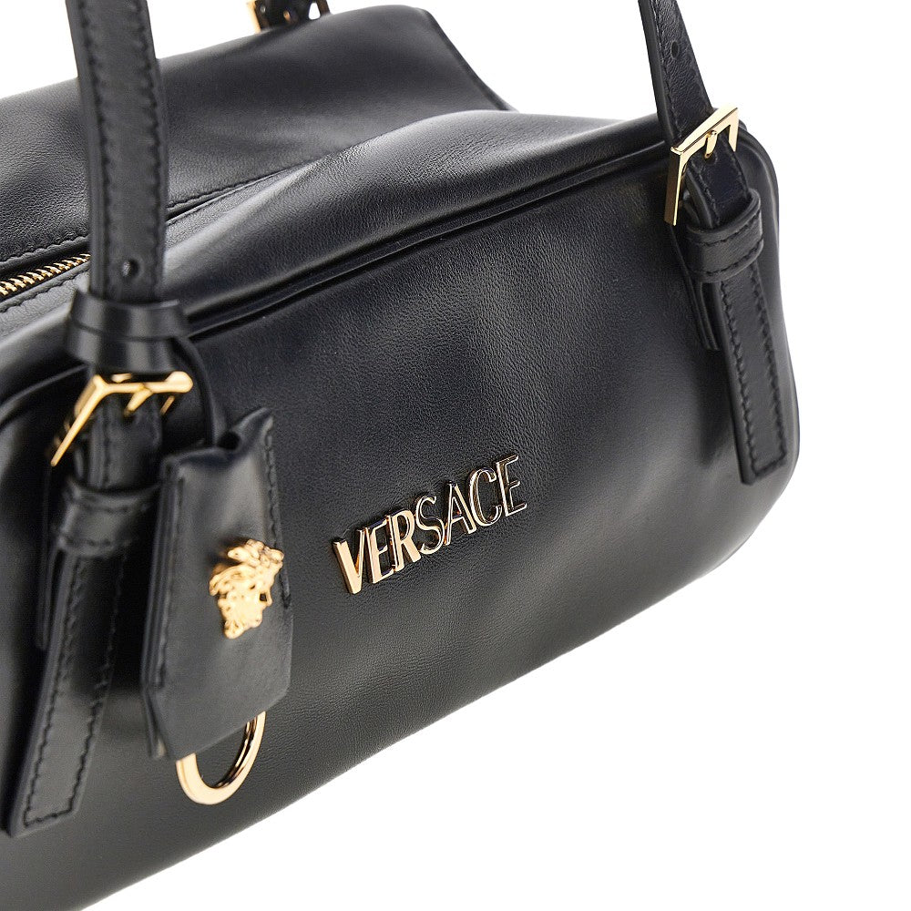 VERSACE OS versace tag nappa leather bowling bag