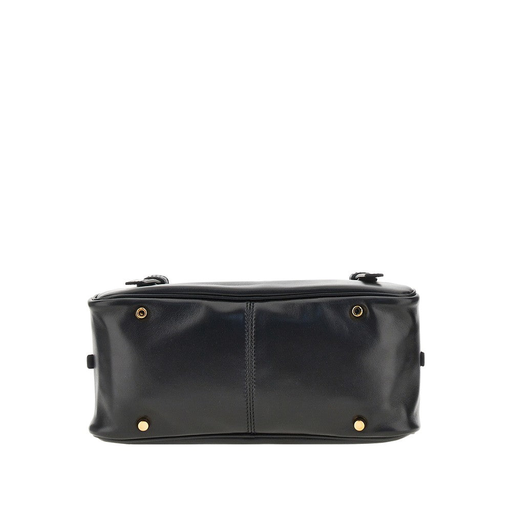 VERSACE OS versace tag nappa leather bowling bag