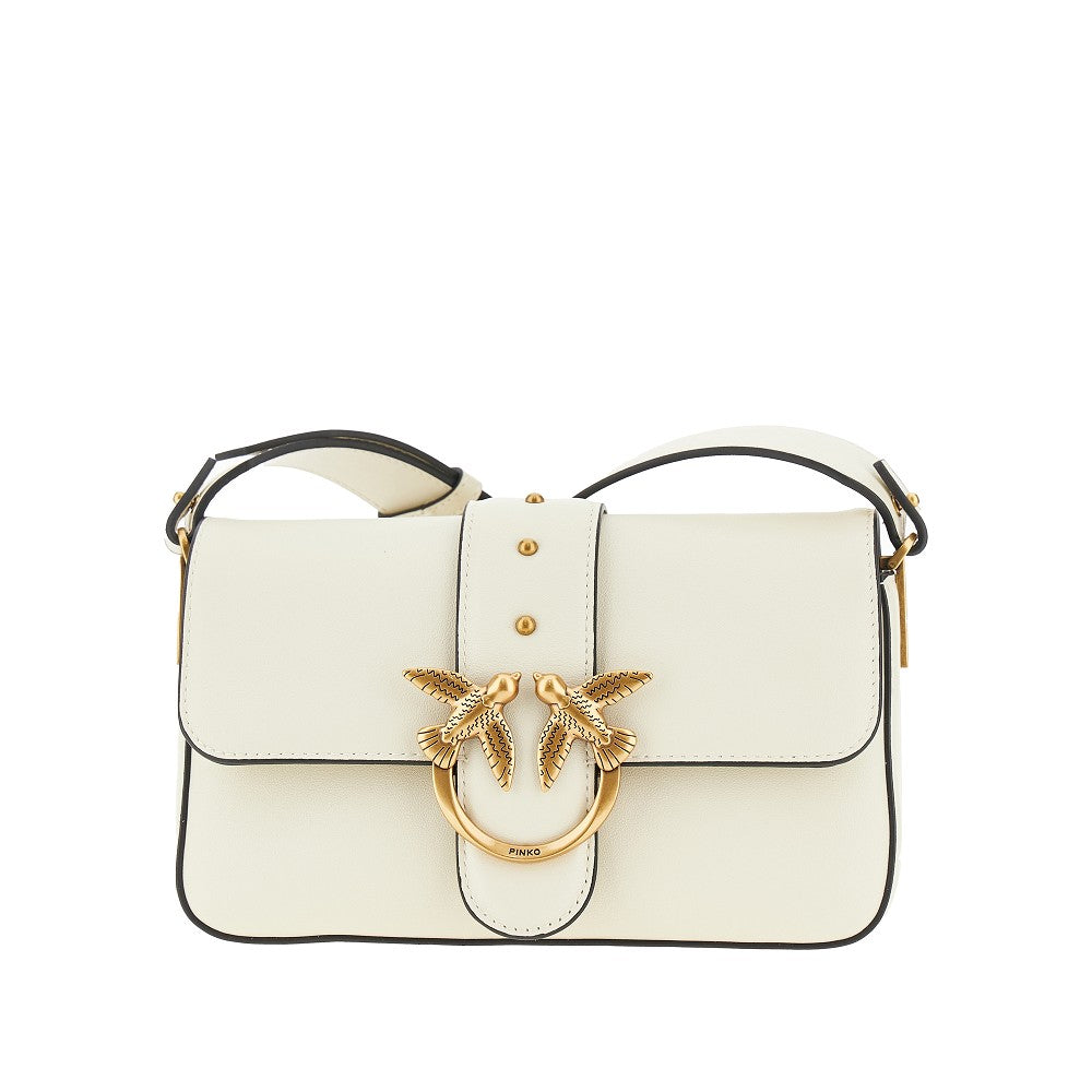 PINKO OS leather mini love one bag