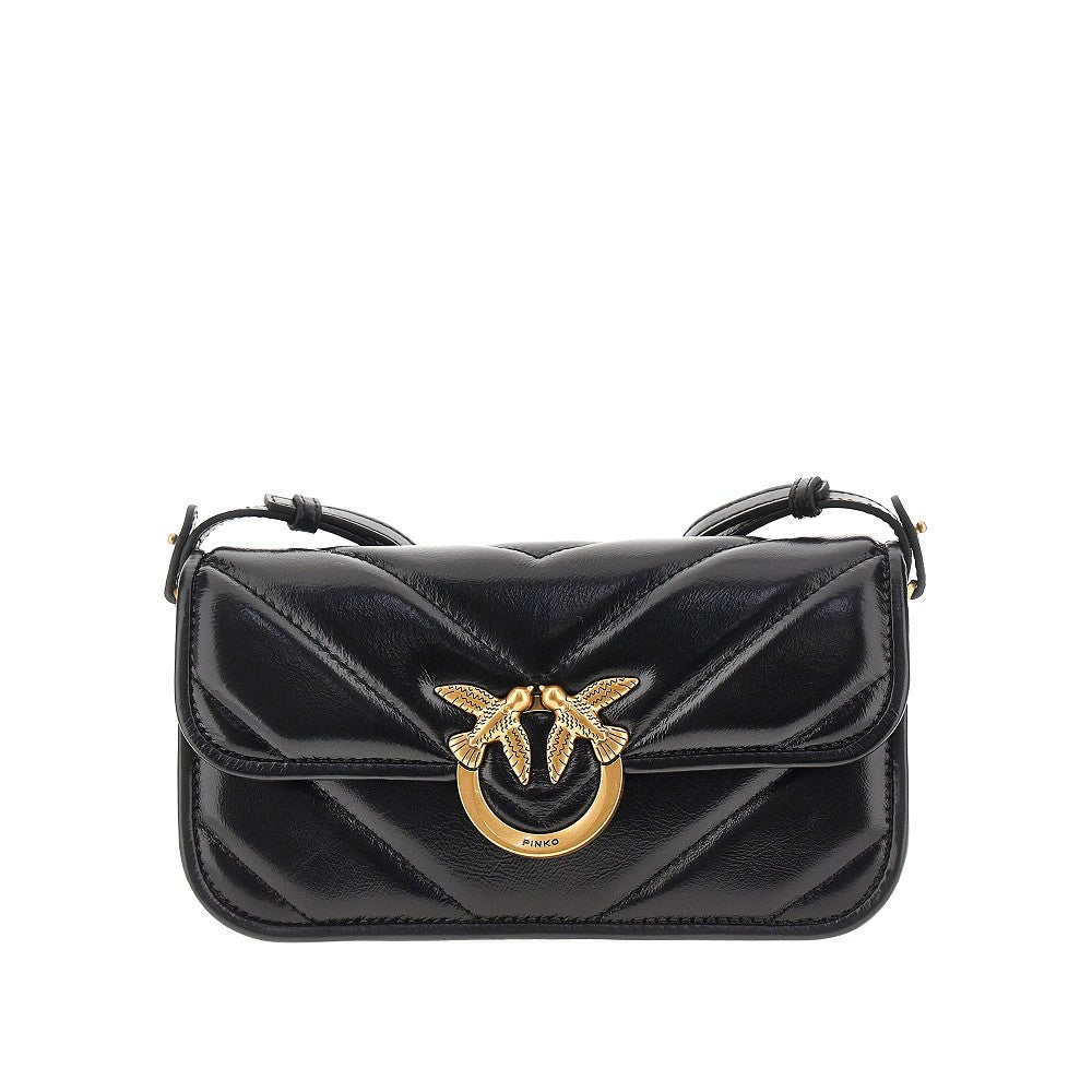 PINKO OS nappa leather small love bag box bag