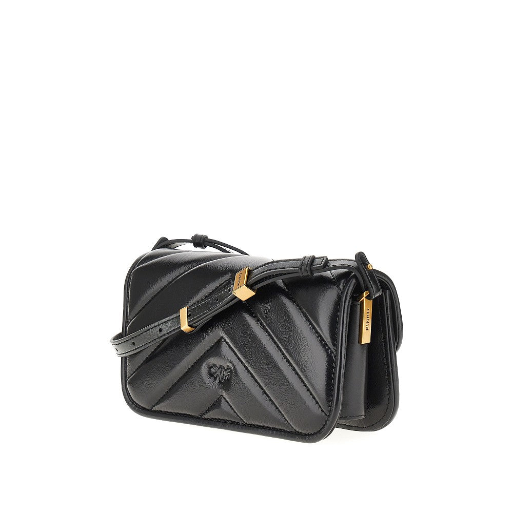 PINKO OS nappa leather small love bag box bag