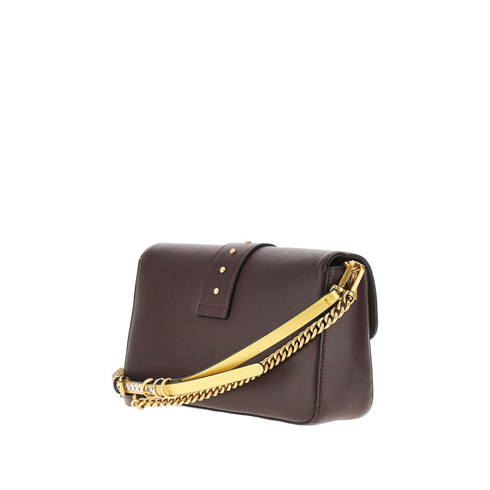 PINKO OS medium love one slouchy leather bag