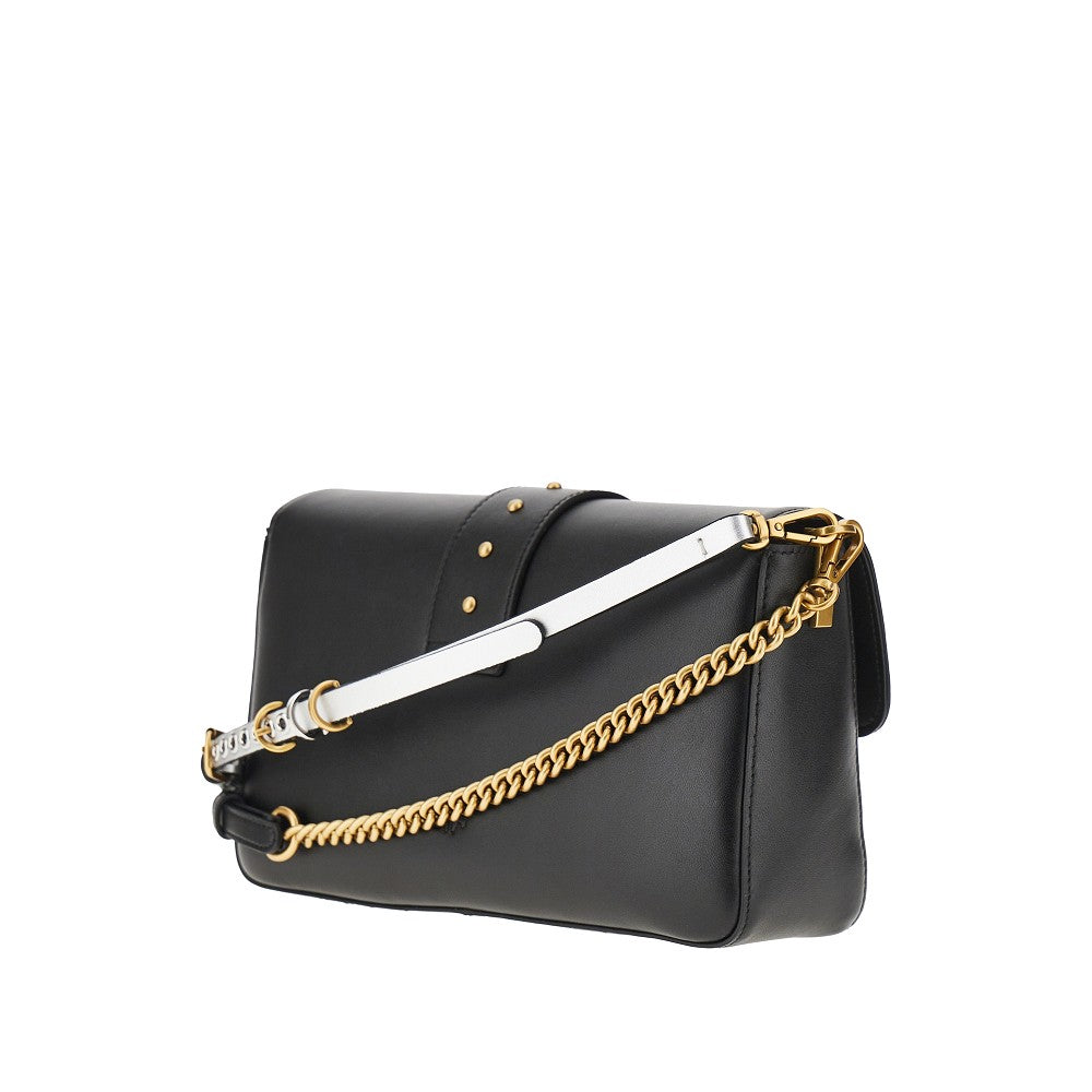 PINKO OS medium love one slouchy leather bag