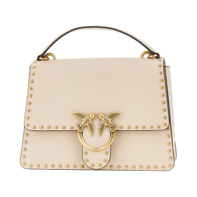leather bag with love birds buckle