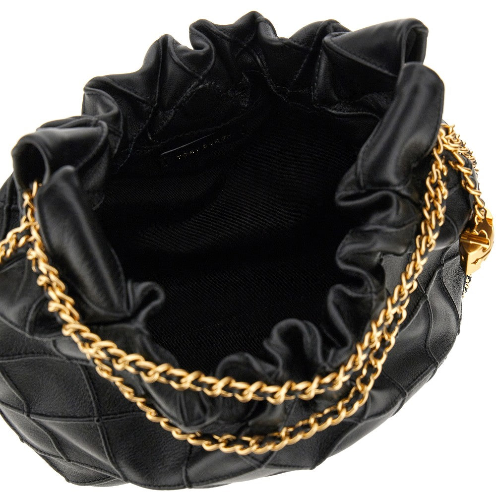 TORY BURCH OS leather mini fleming hobo bag