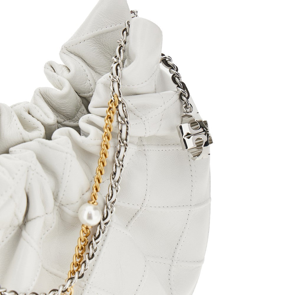 TORY BURCH OS leather mini fleming bag