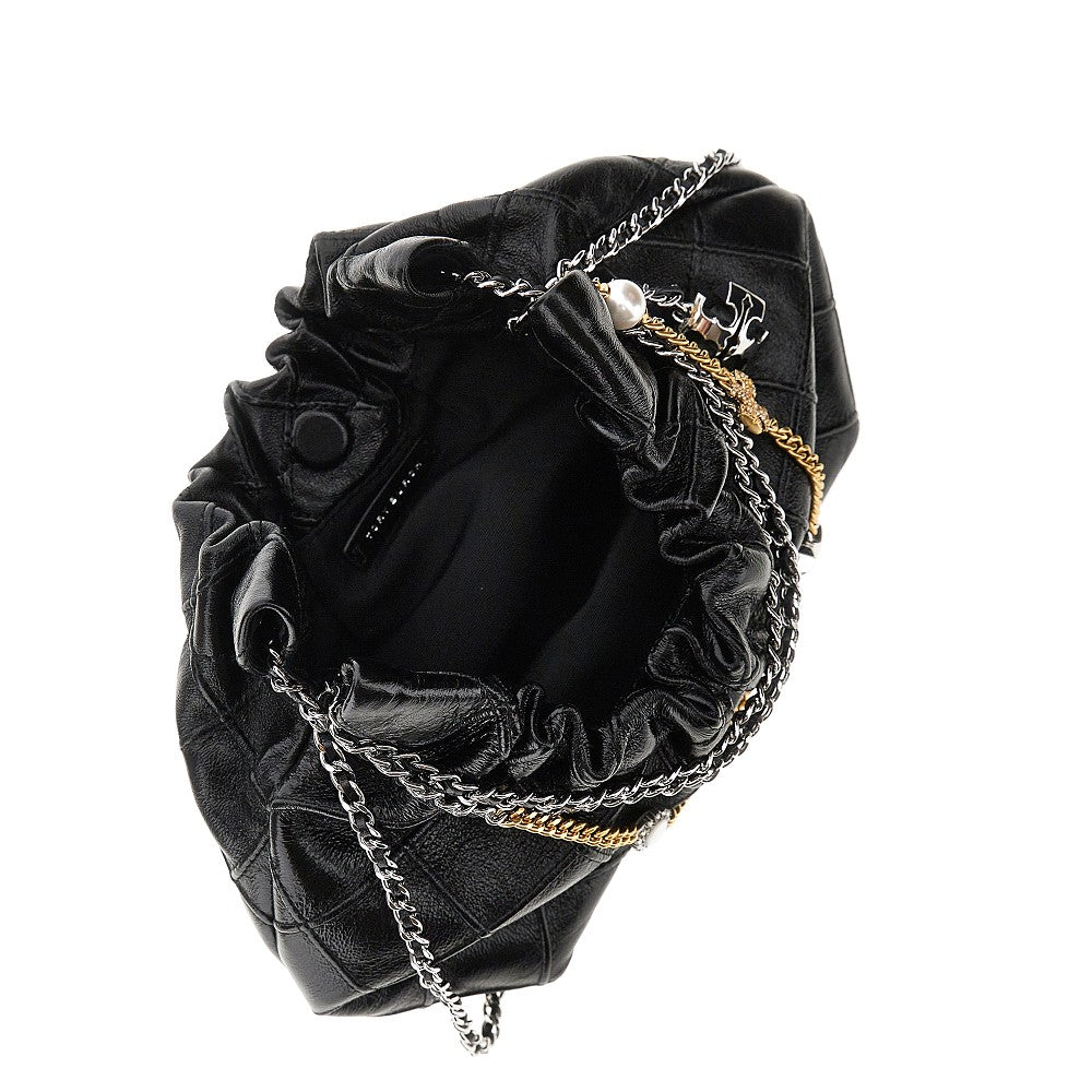 TORY BURCH OS leather mini fleming bag