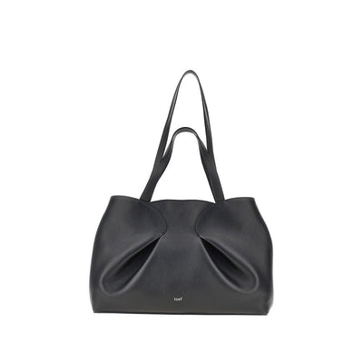 grained leather every day shopping bag