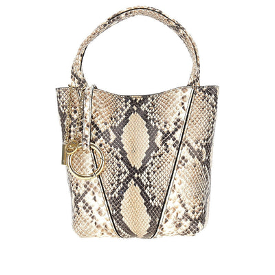 leather small chloé spin tote bag