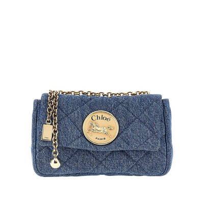 small chloé heritage denim bag