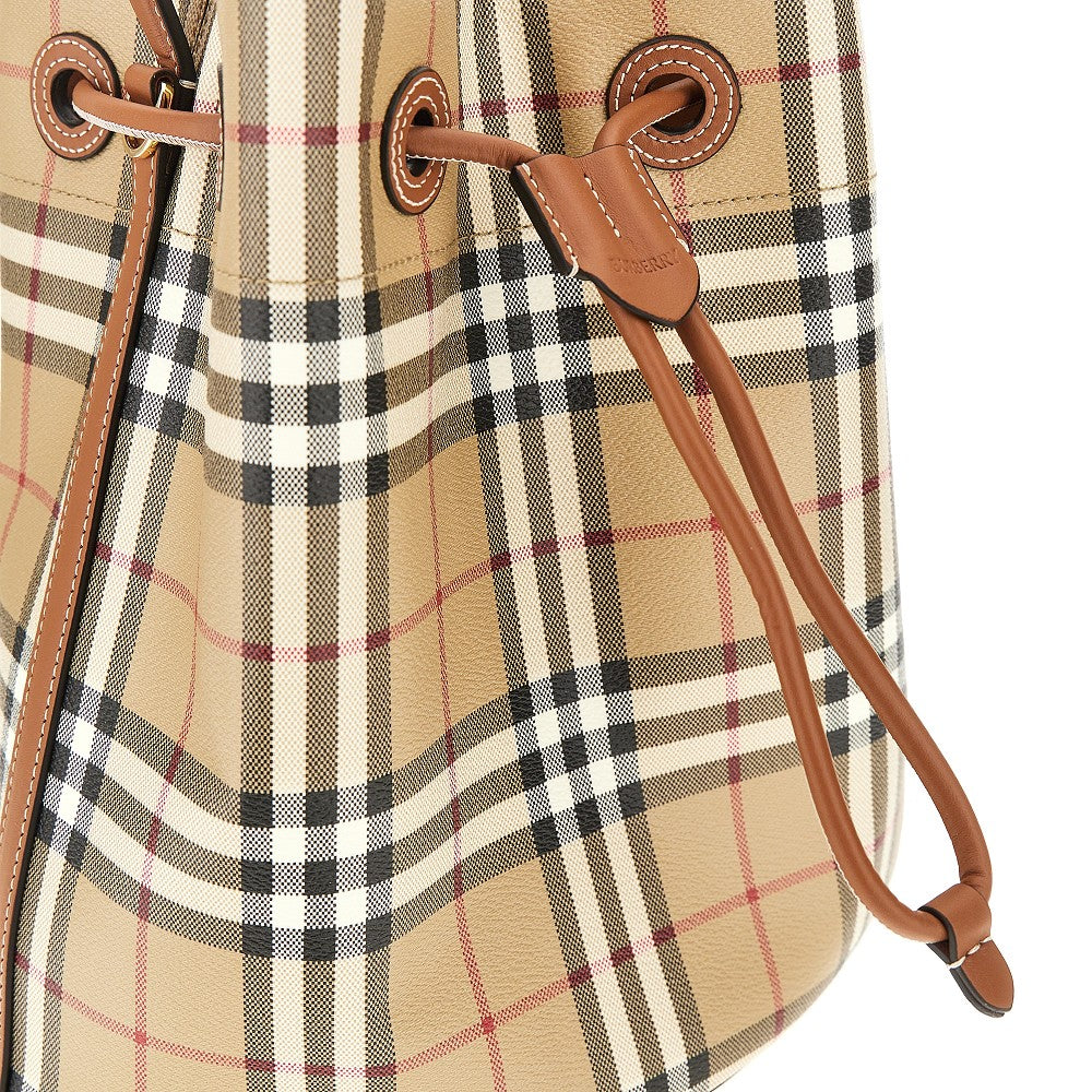 BURBERRY OS small bucket bag with check motif