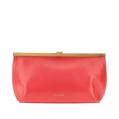 anine leather clutch