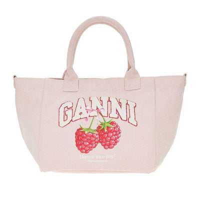 shopping bag with raspberries print