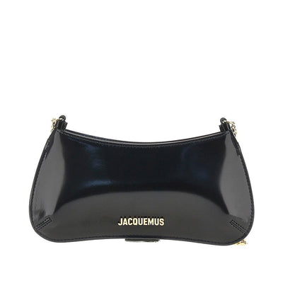 small bisou chaine leather bag