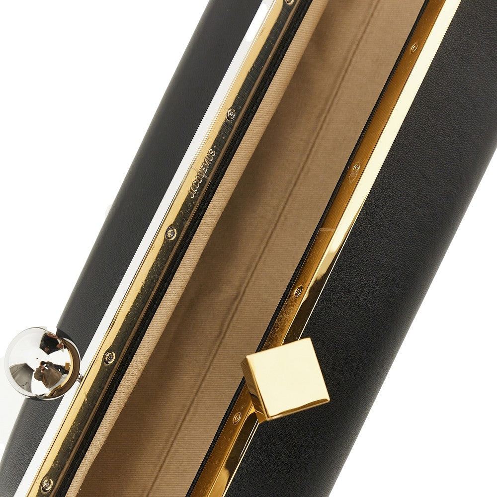 JACQUEMUS OS nappa leather salon pouch