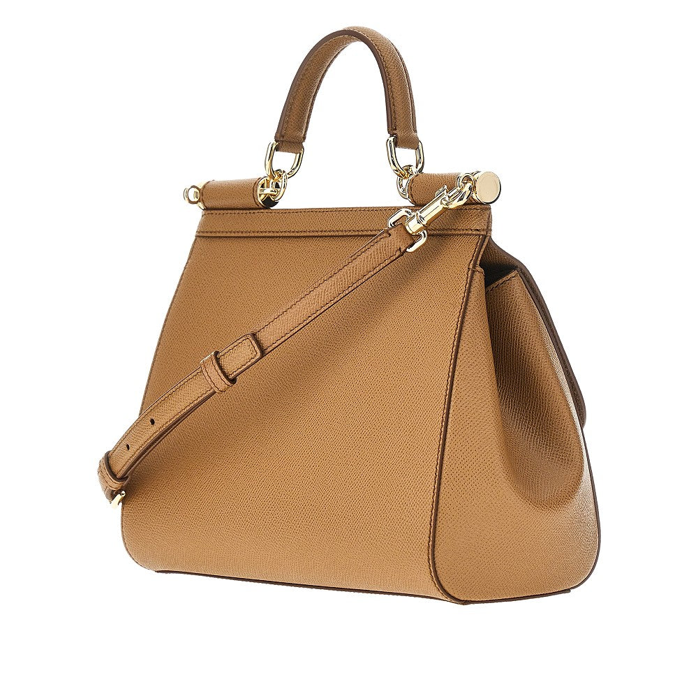 DOLCE&GABBANA OS dauphine leather large sicily bag