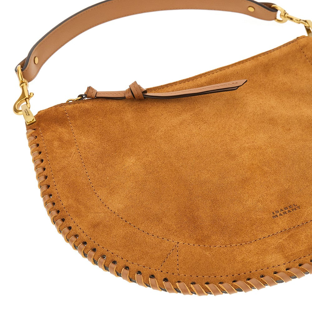 ISABEL MARANT OS suede leather oskan soft zip bag