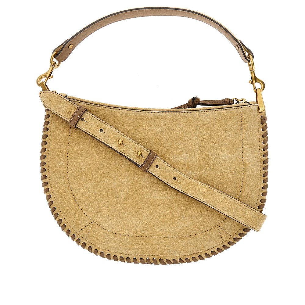 ISABEL MARANT OS suede leather oskan soft zip bag