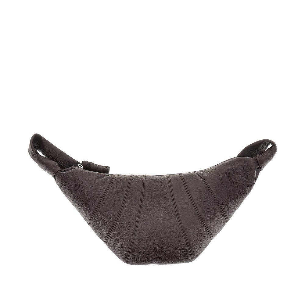 LEMAIRE OS grained leather medium croissant bag