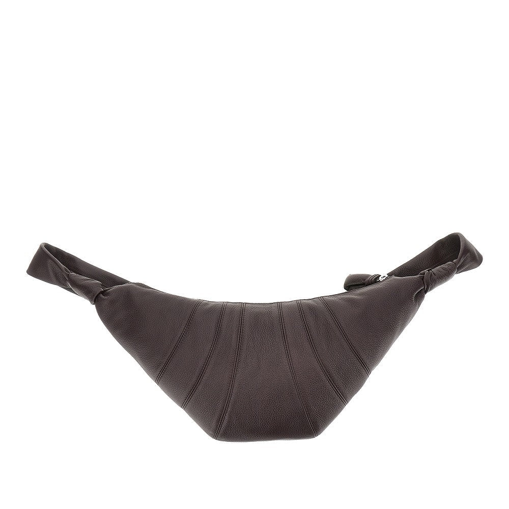 LEMAIRE OS grained leather medium croissant bag