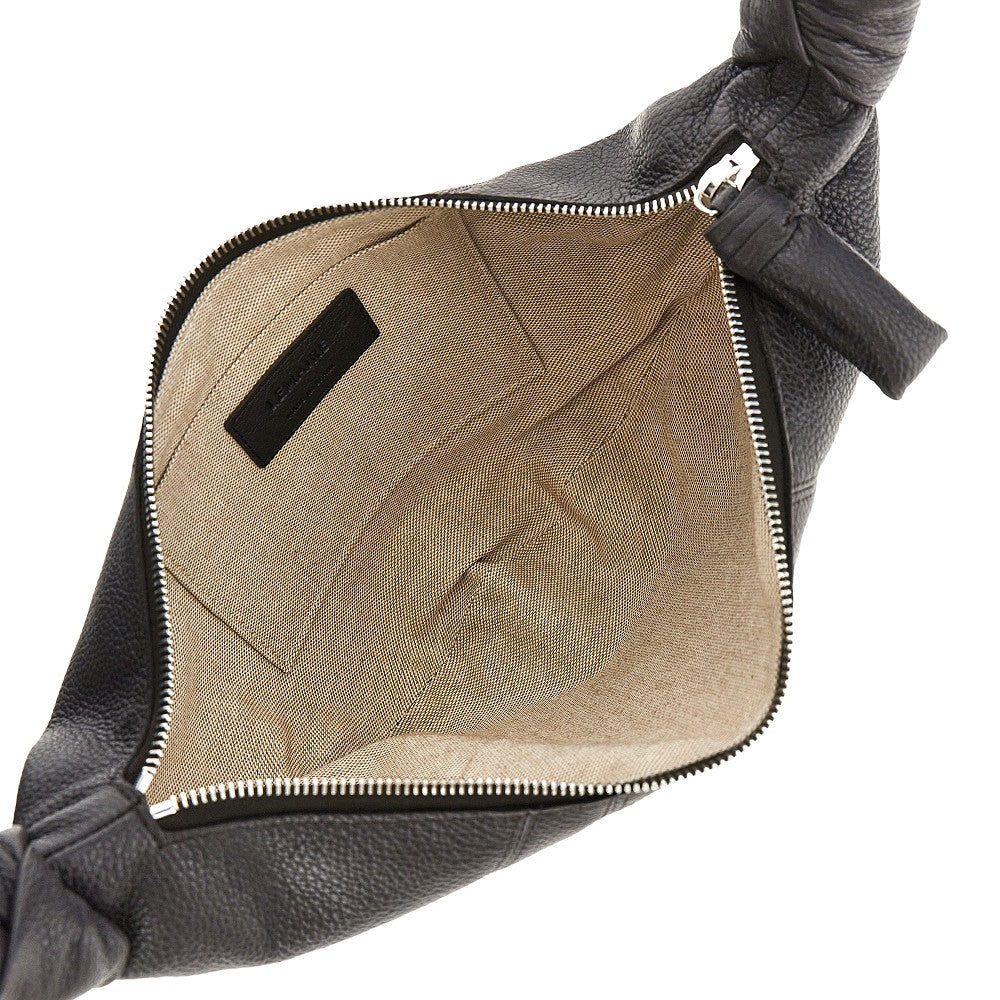 LEMAIRE OS grained leather small croissant bag